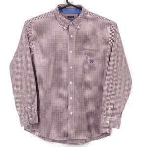 Chaps Easy Care Men's Button Up LS Collared Shirt Size XL Multicolor Gingham